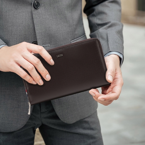 Túi clutch nam cao cấp da thật LECOS - LC3