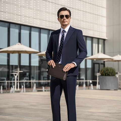 Túi clutch nam cao cấp da thật LECOS - LC4