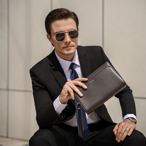 Túi clutch nam cao cấp da thật LECOS - LC5