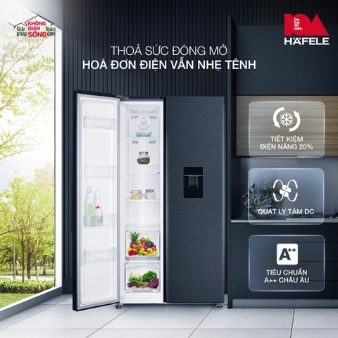 Tủ Lạnh SBSmàu đen - 560L - HF- SB5601FB
