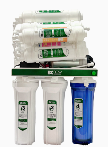 MÁY LỌC NƯỚC NANO + ION KIỀM - KIỂU ÂM TỦ BẾP - KHÔNG VỎ - DÙNG BƠM ÁP BKN NA.303 (10 cấp)