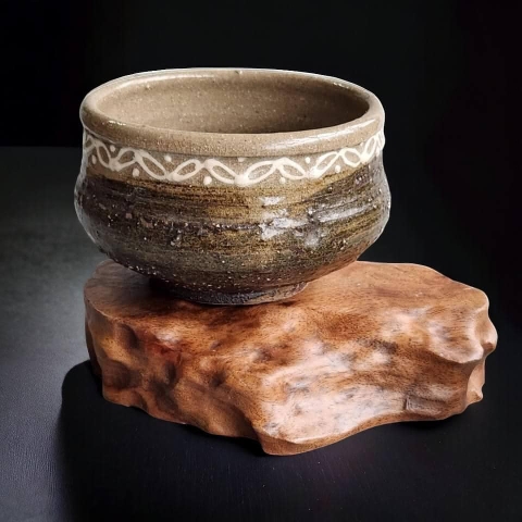 Chawan cốt dày viền nổi