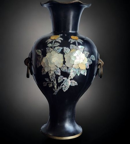 Bình pháp lam khảm trai