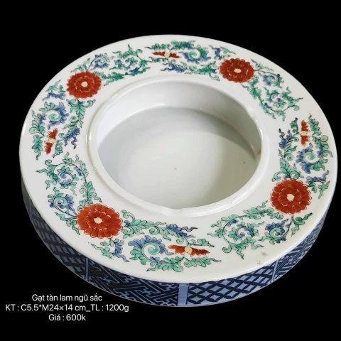 Gạt tàn lam ngũ sắc