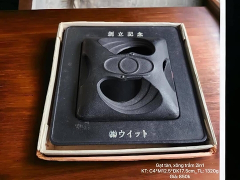 Gạt tàn, xông trầm 2in1