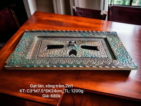 Gạt tàn, xông trầm 2in1