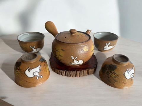 Bộ trà thỏ nguyệt