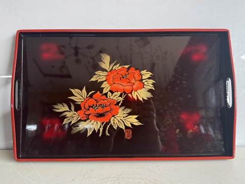 Khay mika mẫu đơn