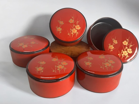 Hộp Sơn mài hoa đào