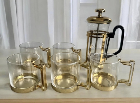 Bộ pha trà cf rất đẹp Bình