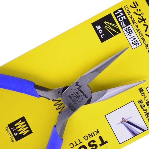 Kìm nhọn không có lưỡi cắt,hàm phẳng 115mm TSUNODA MR-115F