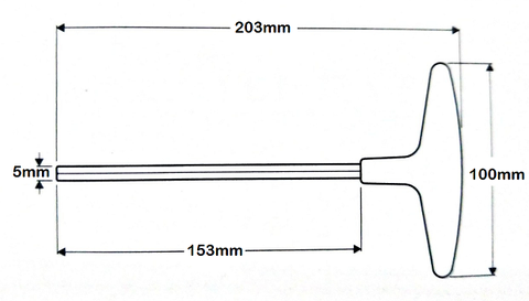 Lục giác chữ T đầu bằng Eight 018-5H