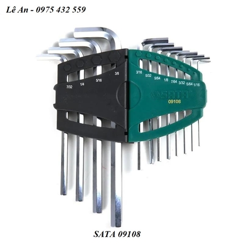 Bộ lục giác hệ inch 12 chi tiết SATA 09108
