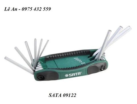 BỘ LỤC GIÁC GẬP SATA 09122 - 9 CHI TIẾT (HỆ INCH)