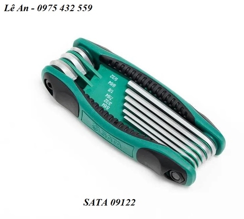 BỘ LỤC GIÁC GẬP SATA 09122 - 9 CHI TIẾT (HỆ INCH)