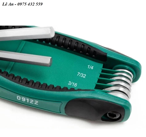 BỘ LỤC GIÁC GẬP SATA 09122 - 9 CHI TIẾT (HỆ INCH)