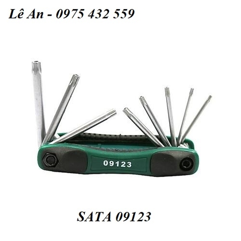 Bộ lục giác gập hoa thị 8 chi tiết SATA 09123