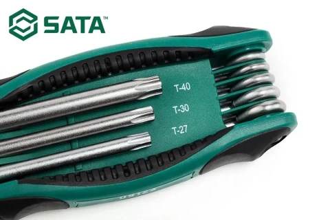 Bộ lục giác gập hoa thị 8 chi tiết SATA 09123