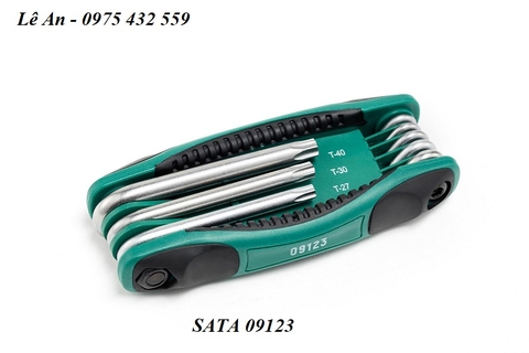 Bộ lục giác gập hoa thị 8 chi tiết SATA 09123