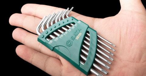 Bộ lục giác hoa thị loại dài 8 chi tiết SATA 09701