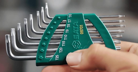 Bộ lục giác hoa thị loại dài 8 chi tiết SATA 09701