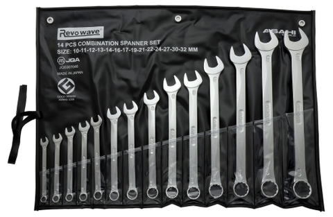 Bộ cờ lê vòng miệng 14 chi tiết, 10-32mm  ASAHI 1014M-3