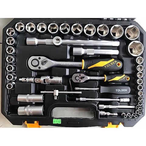BỘ TÍP 1/2" 1/4" 94 PCS(Công Nghiệp) (New) TOLSEN 15145