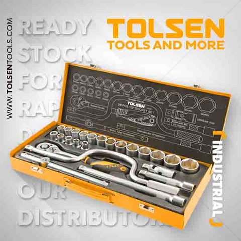 BỘ TÍP 1/2'' 24 MÓN  TOLSEN 15141