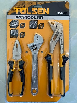 BỘ 3 KÌM ĐIỆN, MỎ LẾT, KÌM MỎ QUẠ  TOLSEN 10403