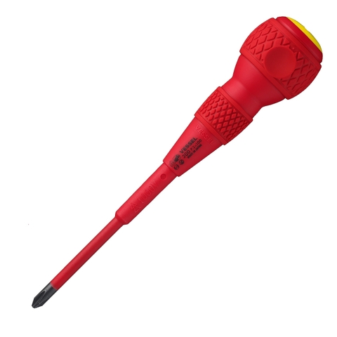 Tô vít 4 cạnh cán tròn cách điện 1000V VESSEL 200+2x100