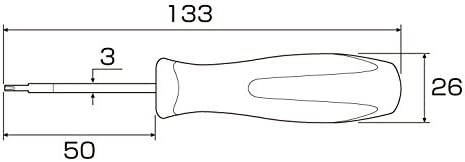Tô vít hoa thị có lỗ ANEX No.6300-T6x50