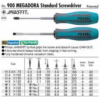 Tô vít 4 cạnh VESSEL No.900+1x75