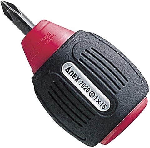 Tô vít ngắn4 cạnh có từ tính ANEX No.7020+1x15