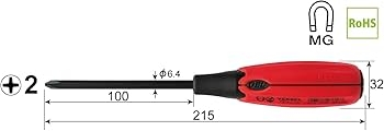 Tô vít đóng 4 cạnh cán siêu êm VESSEL No.730+2x100