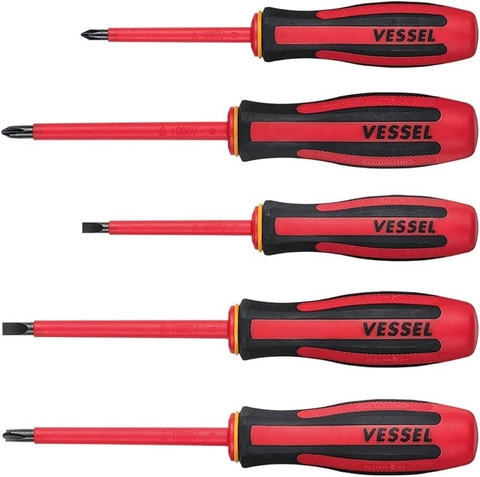Tô vít 2 cạnh cách điện VDE 1000V VESSEL No.960 -1.2x8x150
