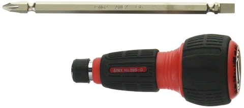 Tô vít 2 đầu cán xoay nhanh có từ tính ANEX No.395-D