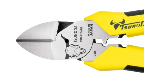 Kìm cắt dây cứng có bấm cos loại cán đúc TSUNODA PKN-225ATG