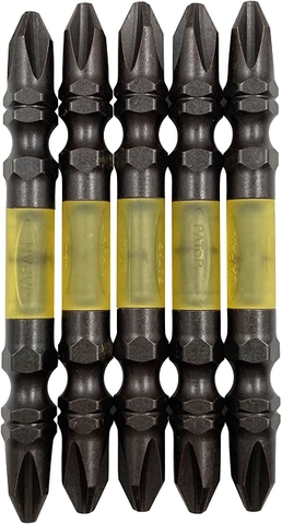 Vỉ 5 Mũi vặn vít 2 đầu có từ tính  ANEX ABRM5-2065