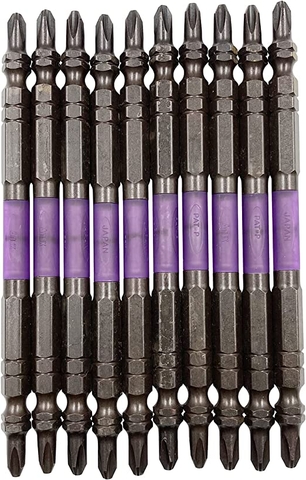 Vỉ 10 Mũi vặn vít 2 đầu có từ tính  ANEX ABR-14M+2x110