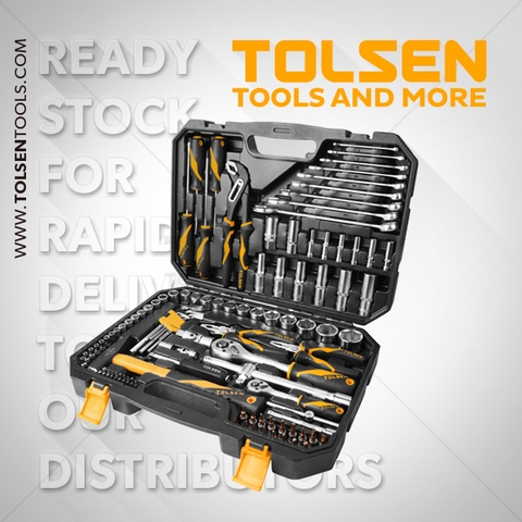 BỘ DỤNG CỤ 116 CHI TIẾT TOLSEN 85354