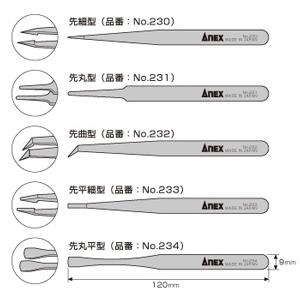 Bộ nhíp bằng nhựa 5 chi tiết ANEX No.230-5S