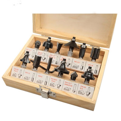 BỘ MŨI ĐÁNH PHAY GỖ (12PCS) TOLSEN 75680
