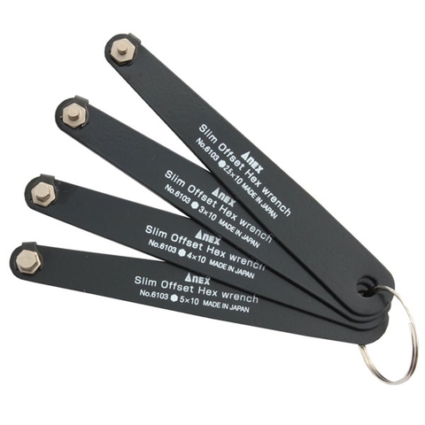 Bộ vặn vít lục giác siêu mỏng ANEX No.6103-F
