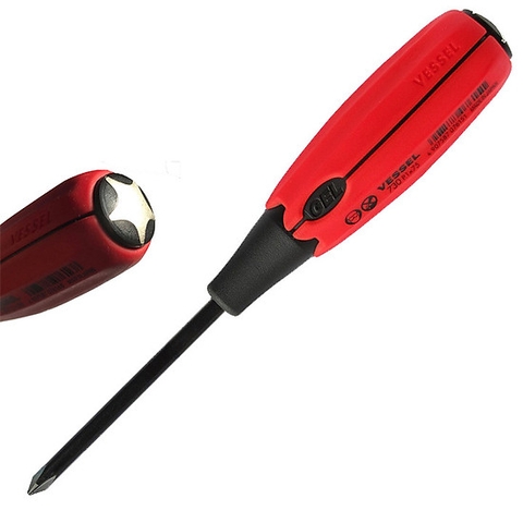 Tô vít đóng 4 cạnh cán siêu êm VESSEL No.730+1x75