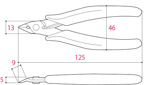 Kìm cắt linh kiện 120mm TSUNODA FC-120