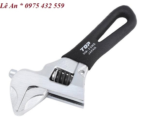 Mỏ lết thường miệng rộng mini TOP KOGYO HM-25MSBK (Japan)