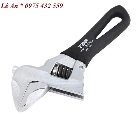 Mỏ lết thường miệng rộng mini TOP KOGYO HM-32MSBK (Japan)
