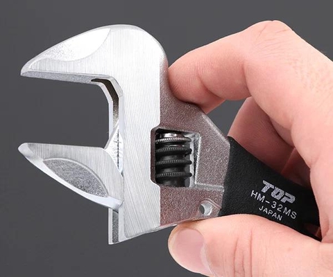 Mỏ lết thường miệng rộng mini TOP KOGYO HM-32MSBK (Japan)