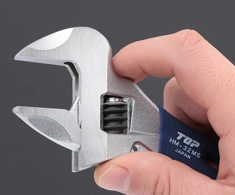 Mỏ lết thường miệng rộng mini TOP KOGYO HM-32MSNB (Japan)