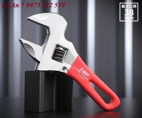 Mỏ lết thường miệng rộng mini TOP KOGYO HM-38MSR (Japan)